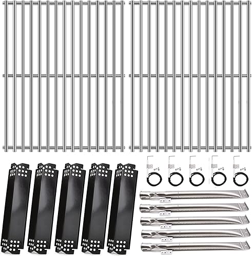 Miniatura 1 de Adviace Piezas de repuesto de parrilla para Nexgrill 720-0888, 720-0888N, 720-0830H modelos de parrilla de gas, rejillas de acero inoxidable de 17