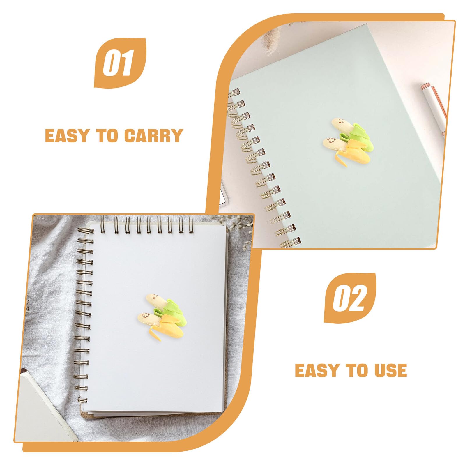 PLAFOPE 70 Pezzi Gomma Banana Morbida Mini Gommini Forma di Frutta Cancella Pulito Senza Danneggiare Accessori Scuola e Ufficio per Premi in Classe e Party Favor