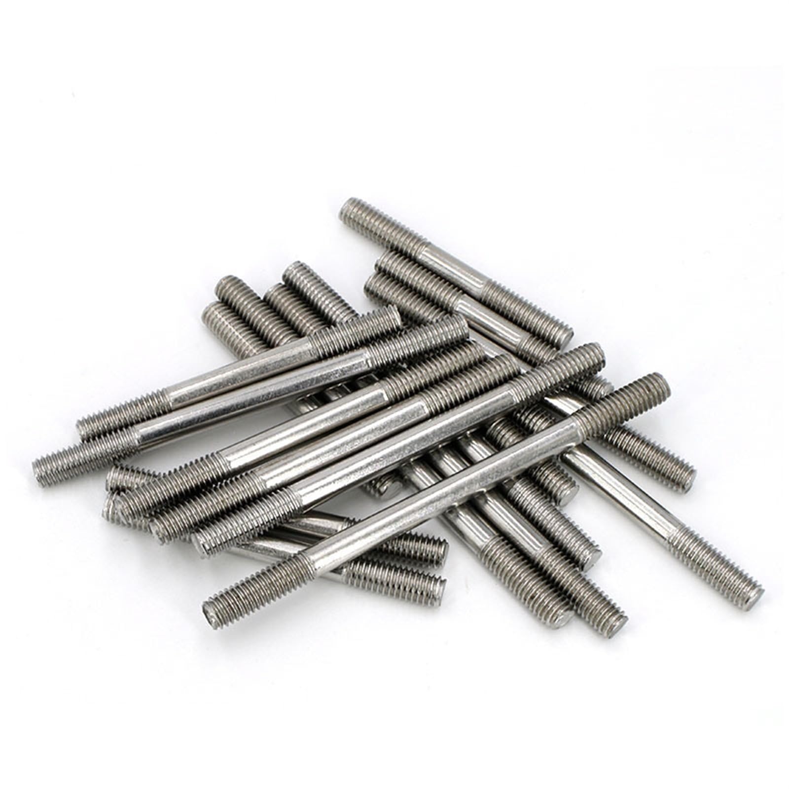 Espárrago roscado de doble extremo, Paso de tornillo M6 M8 Rosca métrica Perno roscado izquierdo y derecho Varilla roscada de doble extremo Paso 1 mm 1,25 mm Pernos sin cabeza Tuerca del eje(190mm,M8)