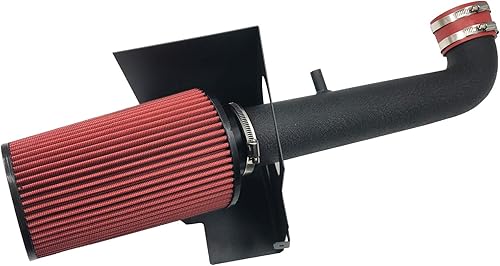 Miniatura 8 de Kit de tuberías de admisión de aire frío de alto rendimiento para Jeep Wrangler 3.6L V6 2012-2018 Negro y Negro