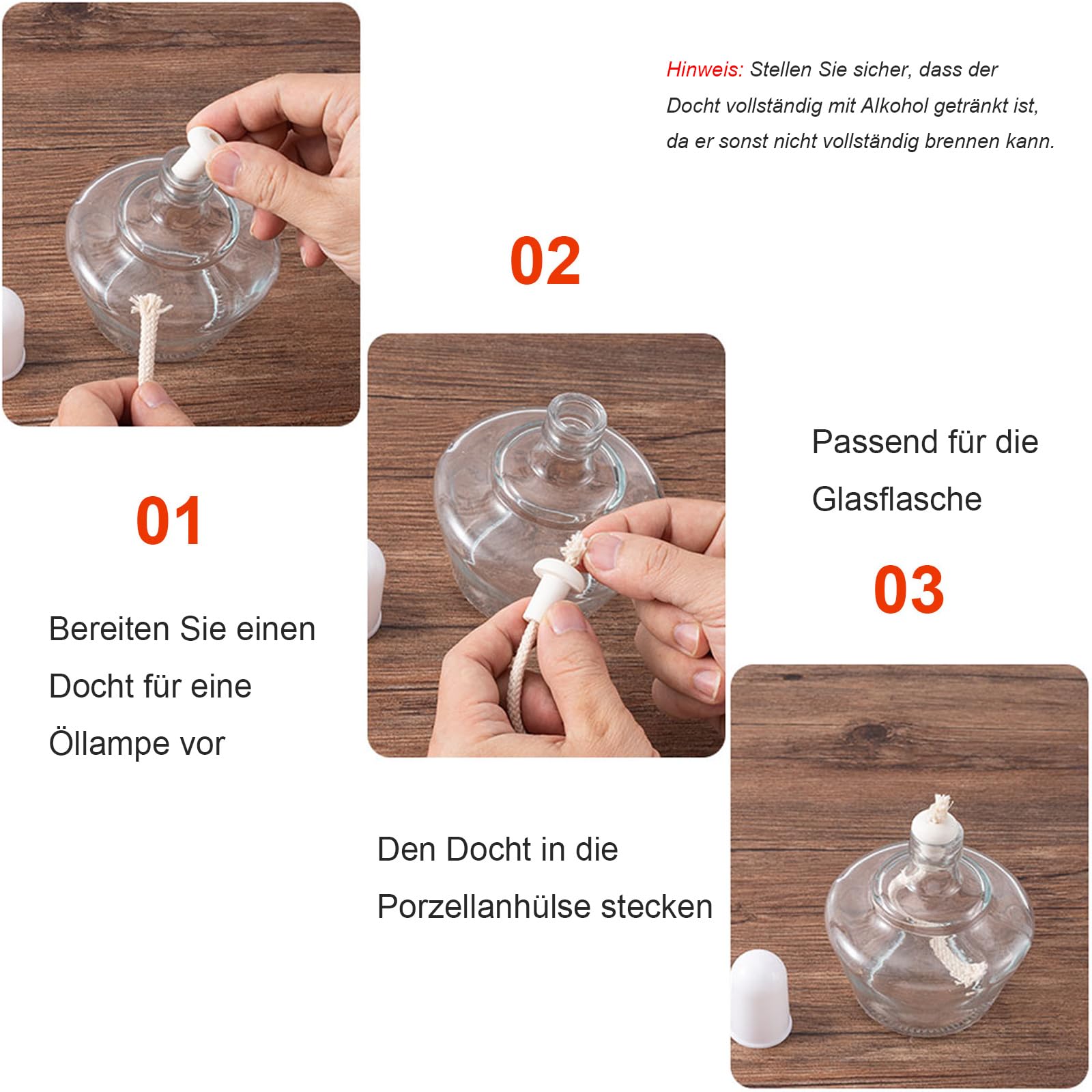 DNDGDLUA 2 meter voor olielampen, 4 mm kaarsenlont, gevlochten katoenen lont, voor kaarsen voor olielampen en kaarsen, doe-het-zelf handgemaakte kaarsen maken, 100 cm x 2