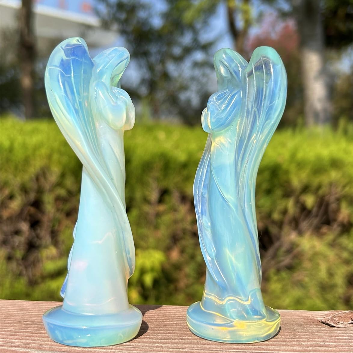 Amazon.co.jp: Xzyycyj 4.5インチ クリスマス天使の置物 顔のない天使