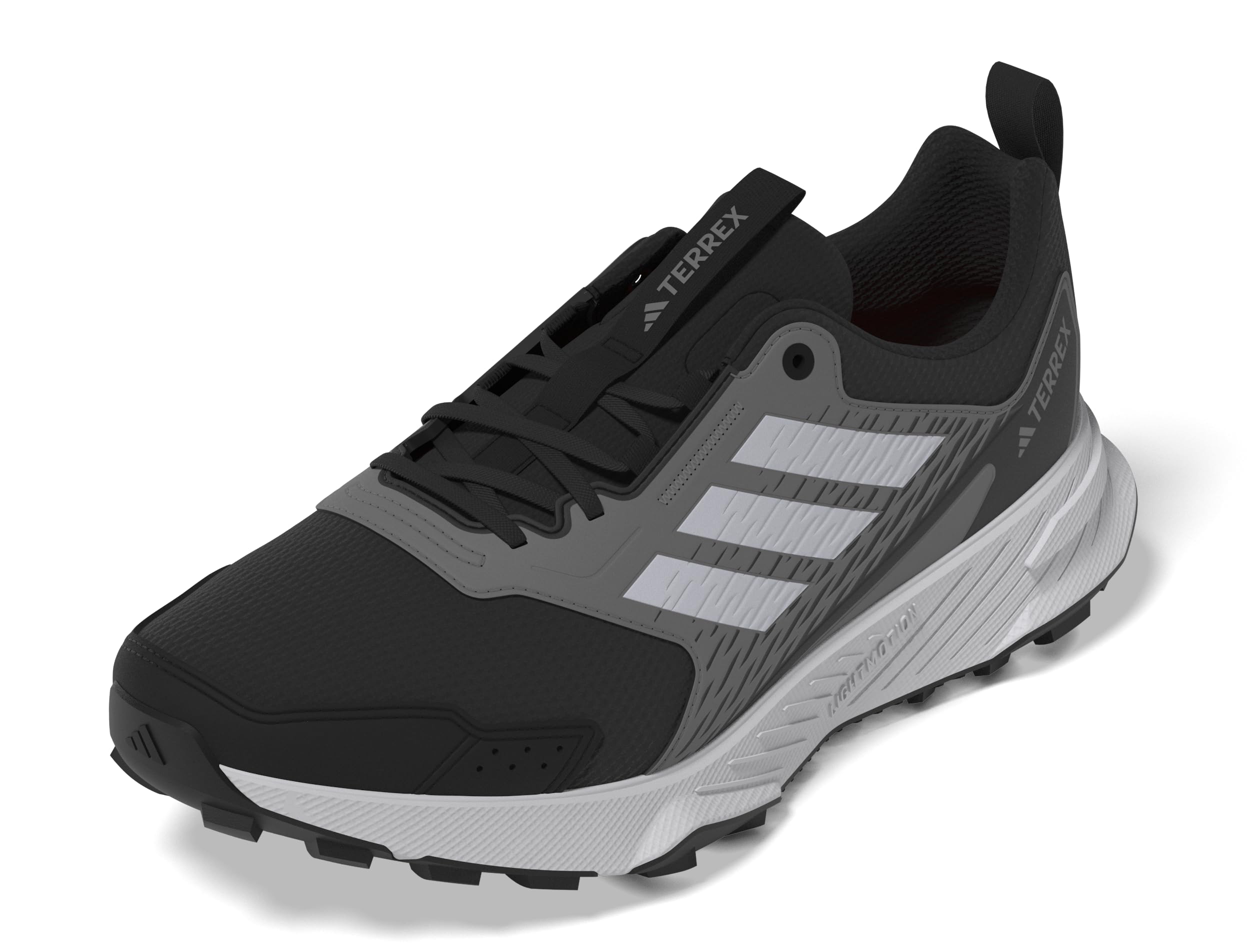 adidas Women's Terrex Tracefinder Trail Running Sneaker, Black/Black/Dash Grey, 9