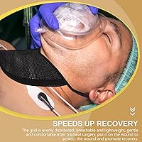 Vista 4 de EXCEART Cubierta para la tráquea del cuello, 2 unidades, protectores de estomas de cuello, protectores de laringectomía, traqueotomía, heridas