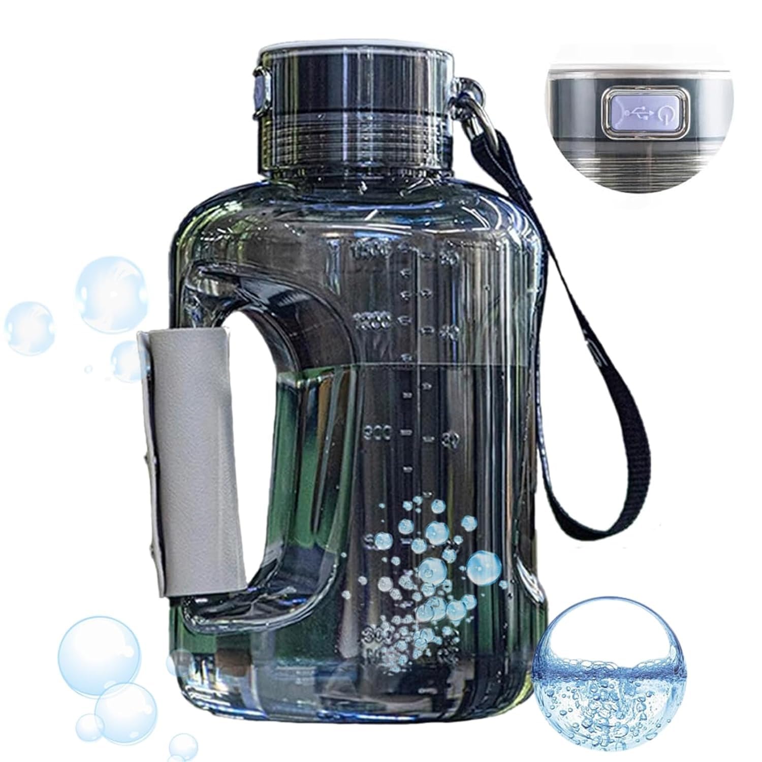 Bouteille d'eau d'hydrogène COOBAA en métal haute performance