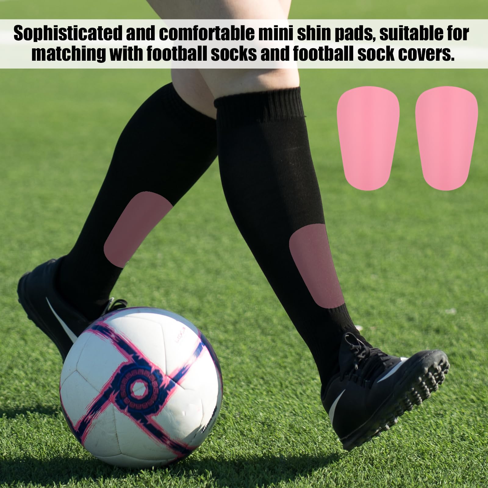 GripNin9 Mini Parastinchi Da Calcio Ultraleggeri - Taglie XS (8cm) S (10cm) M (12cm) Per Bambini E Adulti, Certificati CE