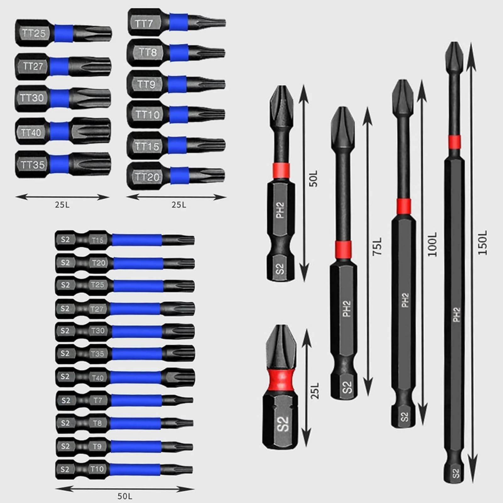 SENNMONN Magnetic Nut Driver Set, 16 PCS Long Nut Driver Set