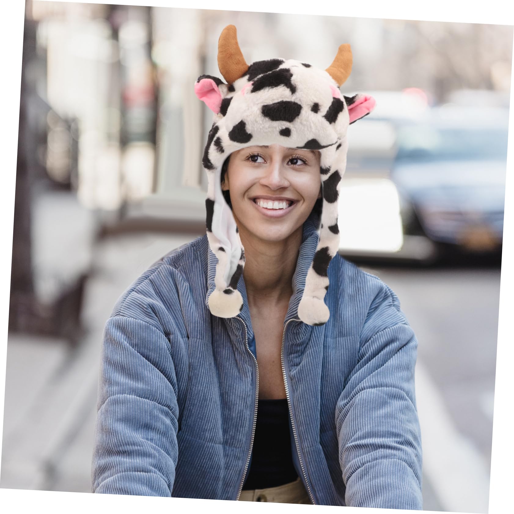 GALPADA 2piezas Sombrero De De Peluche Orejas y Gorro y Divertido Para Adultos De Cosplay y Ocasiones Especiales