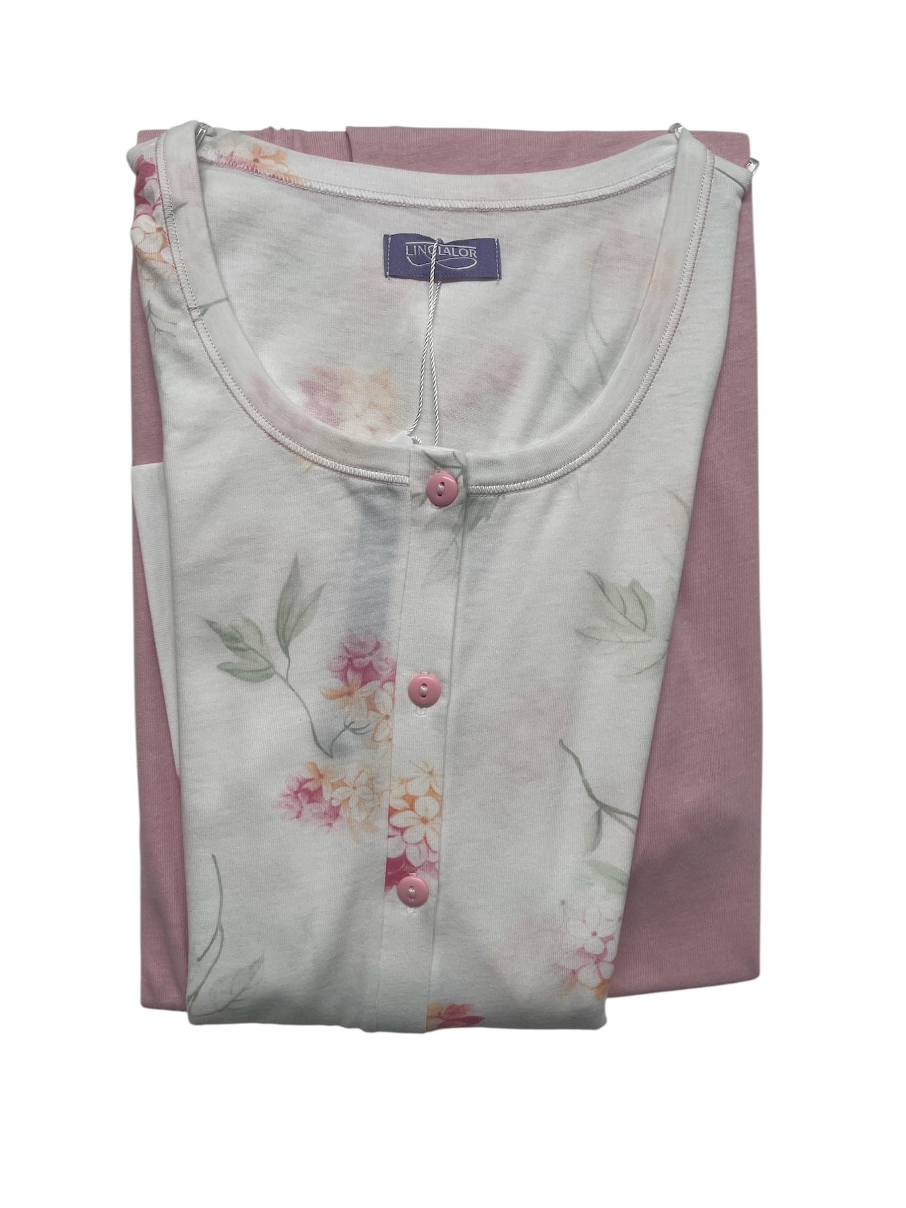 Linclalor PIGIAMA SERAFINO MANICA CORTA PANTALONE LUNGO COTONE 100%
