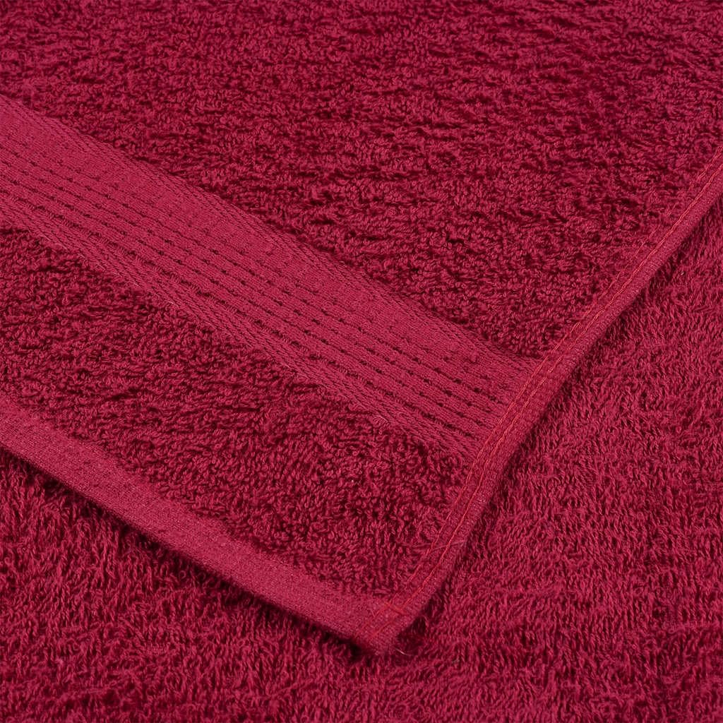 Saunatücher FROGN 4 Stück Bordeaux 80x200 cm 360 g/m² Baumwolle saugfähig weich mit Schlaufe für Sauna, Bad, Fitness, Strand, Wellness, Reise, Hotel, Sport, Körperpflege
