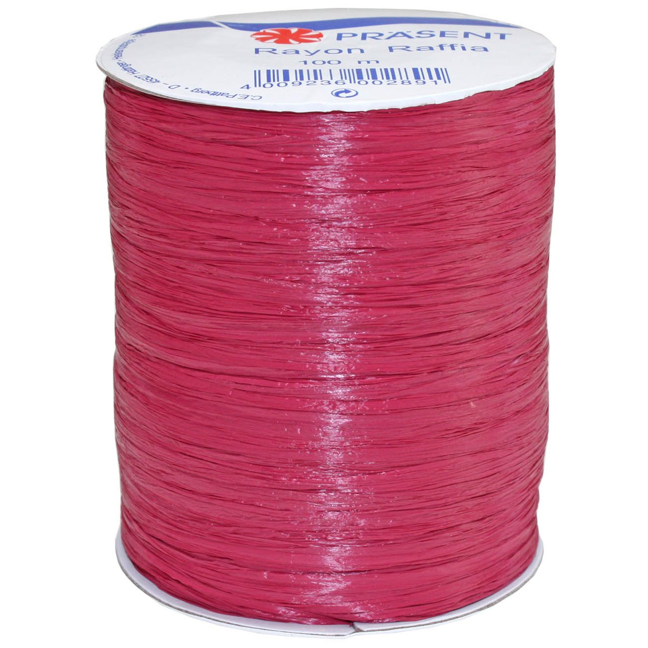 Ruban raphia Morex Ribbon rayonne bordeaux fil 91m loisirs créatifs scrapbooking