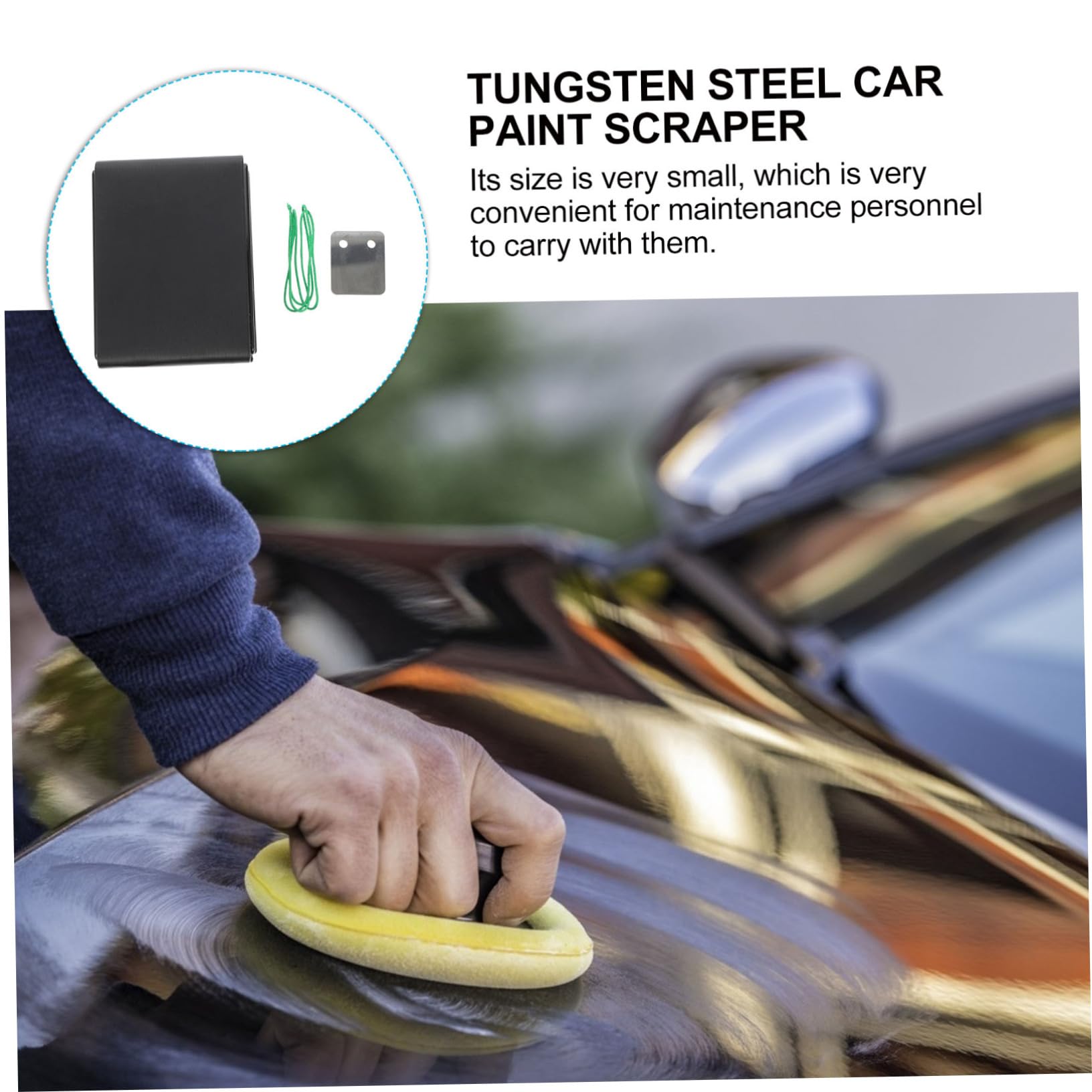 MAGICLULU Raspador Portátil de Pintura para Automóviles de Acero de Tungsteno Duradero para Eliminar Pintura y Pegamento en Mantenimiento de Coches Varios estilos