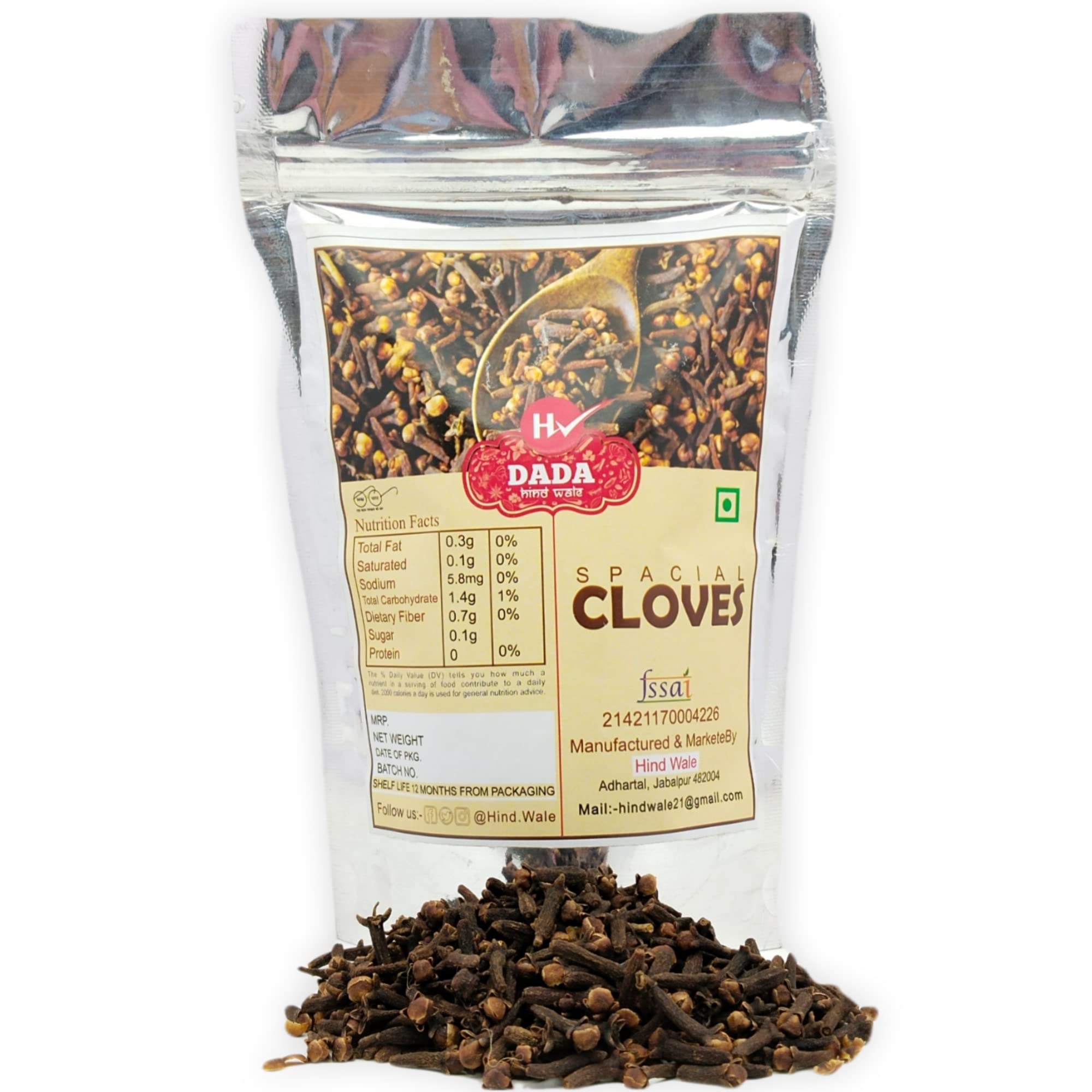 Dada-HindWale & Natural Cloves (Laung) (100 Gm) Lalpari Clove 100gm Pack (B0B5R3T1MH) Amazon Price History, Amazon Price Tracker