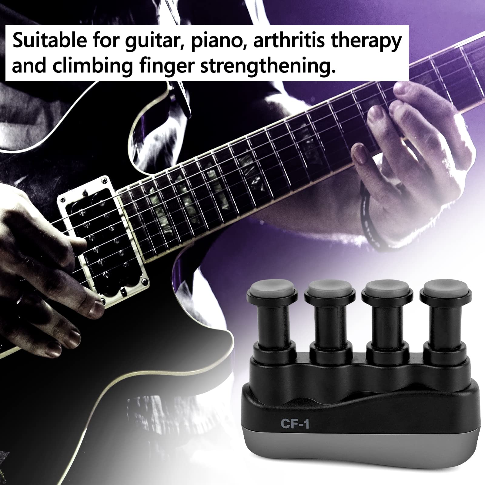 Musiin Finger Strengthener for Guitar Players Finger Resistance Training, Guitar Bass Finger Speed Training - Image 4