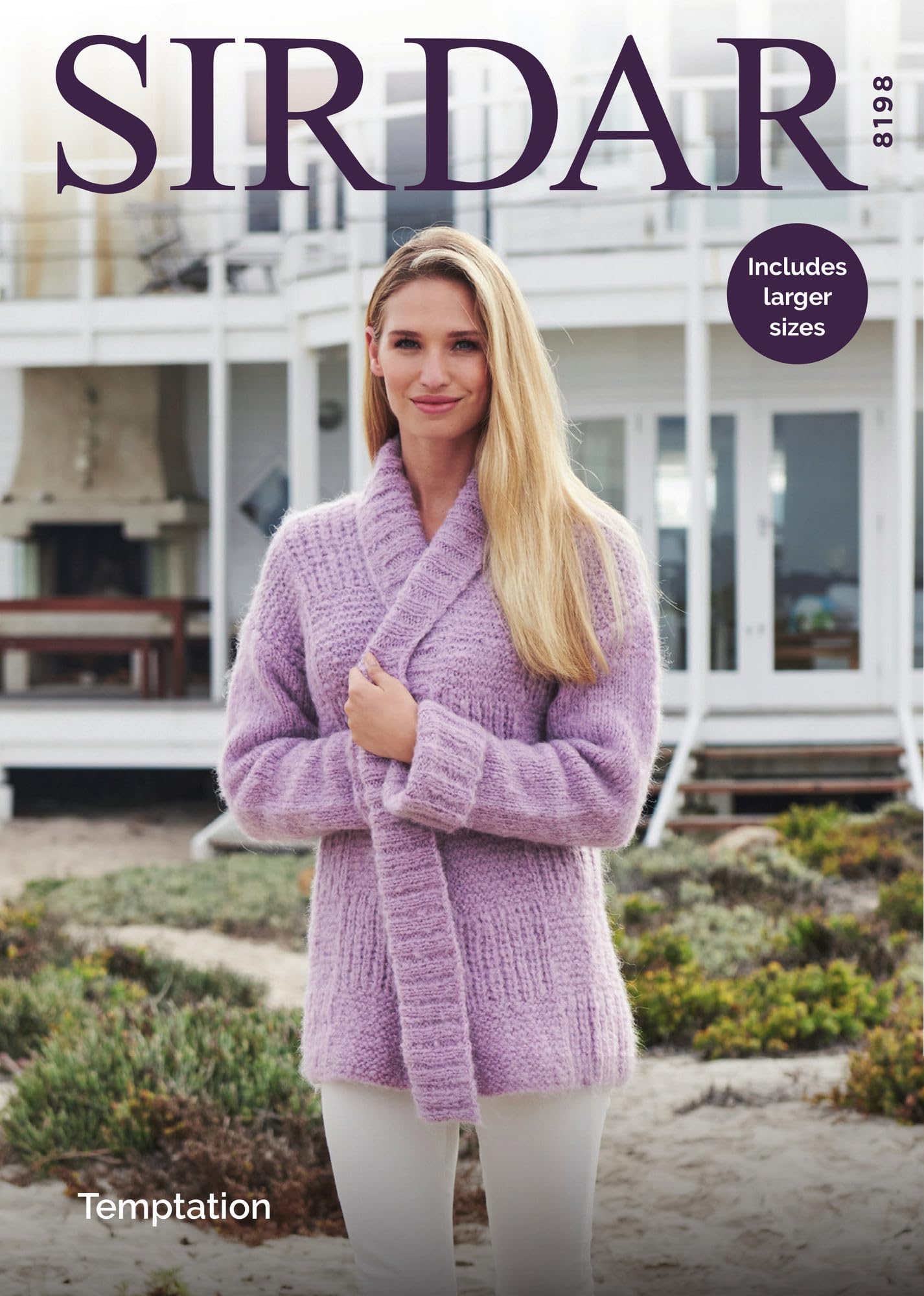 Sirdar Women's 8198 Knitting Pattern Kimono Style Jacket In Temptation