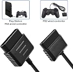 PS2 Extension Cord, 6FT Extender Cable for Sony PlayStation 1 PlayStation 2 Game Console Wired Controller 6FT(1Pack)