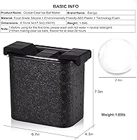 Vista 3 de Bangp Máquina de cubitos de hielo transparente, molde para hacer bolas de hielo de 2.4 pulgadas para whisky y cócteles, moldes de bolas de hielo