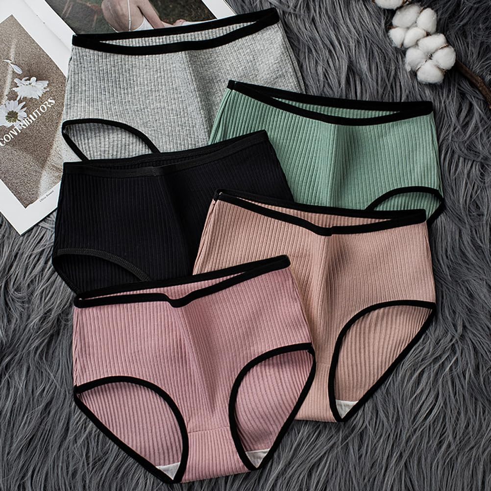 Teen Girls Cotton Underwear 6 Pack Comfort Lace Trim Briefs Panties (as1, alpha, x_l, regular, Style2) - Image 2