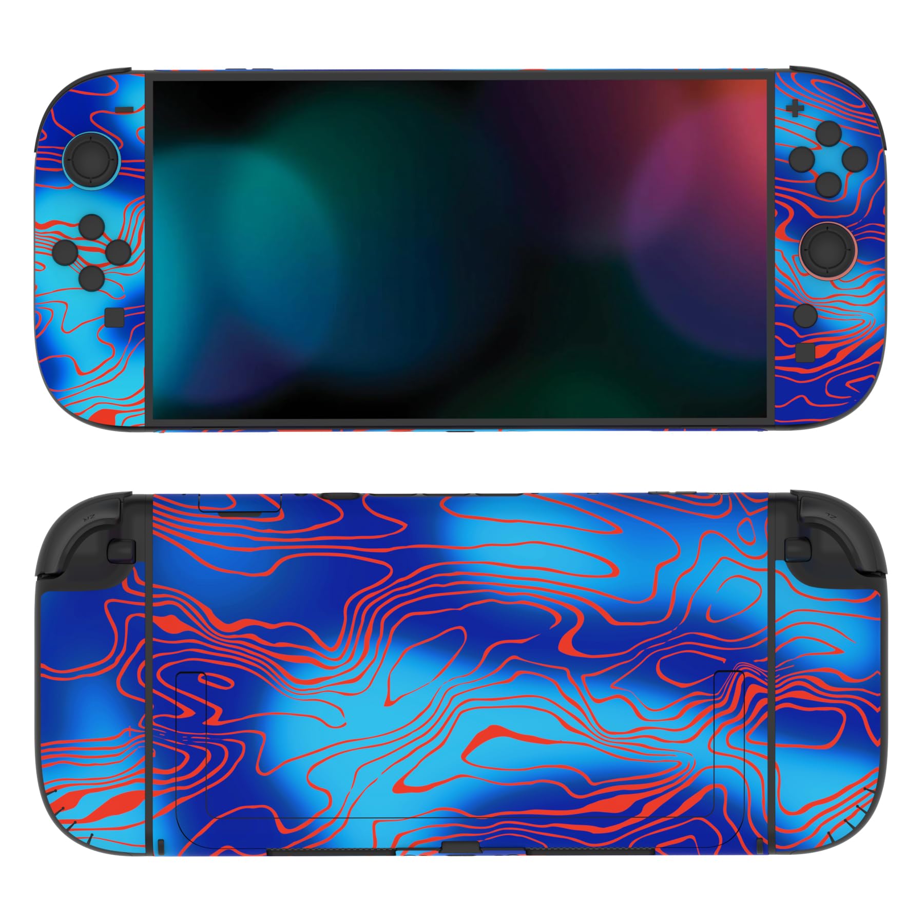 PlayVital for Nintendo Switch 2 Skin Full Set (2-Pack) - Protective Vinyl Decal Stickers for Switch 2 Console, Controllers, Handle Grips & Dock | No Residue, Anti-Scratch - Damascuscamo - 4