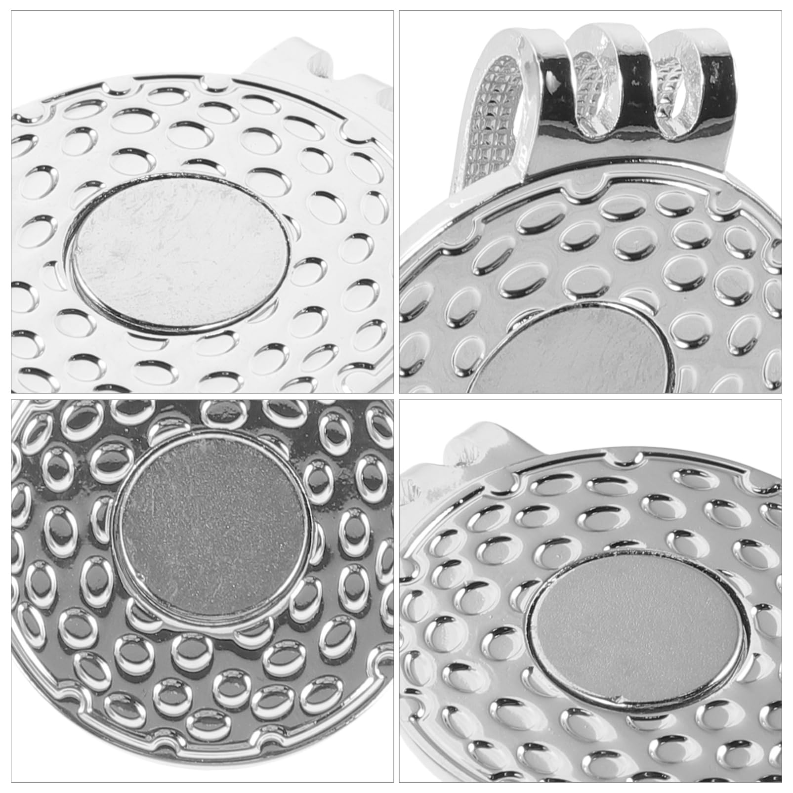 ibasenice Golf Marker Hat Clips Stilvolle Golfs Ballmarker Mit Doppeltem Loch Praktische Und Tragbare Golfzubehör Für Männer Und Frauen