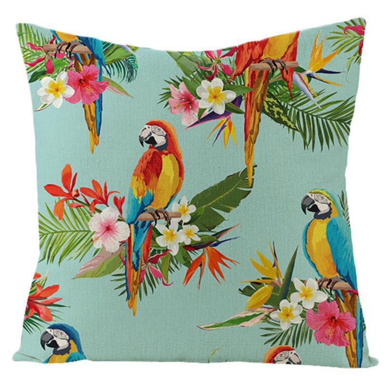 Cushion Covers 40cm x 40cm Red And Yellow Pillowcase Invisible Zipper