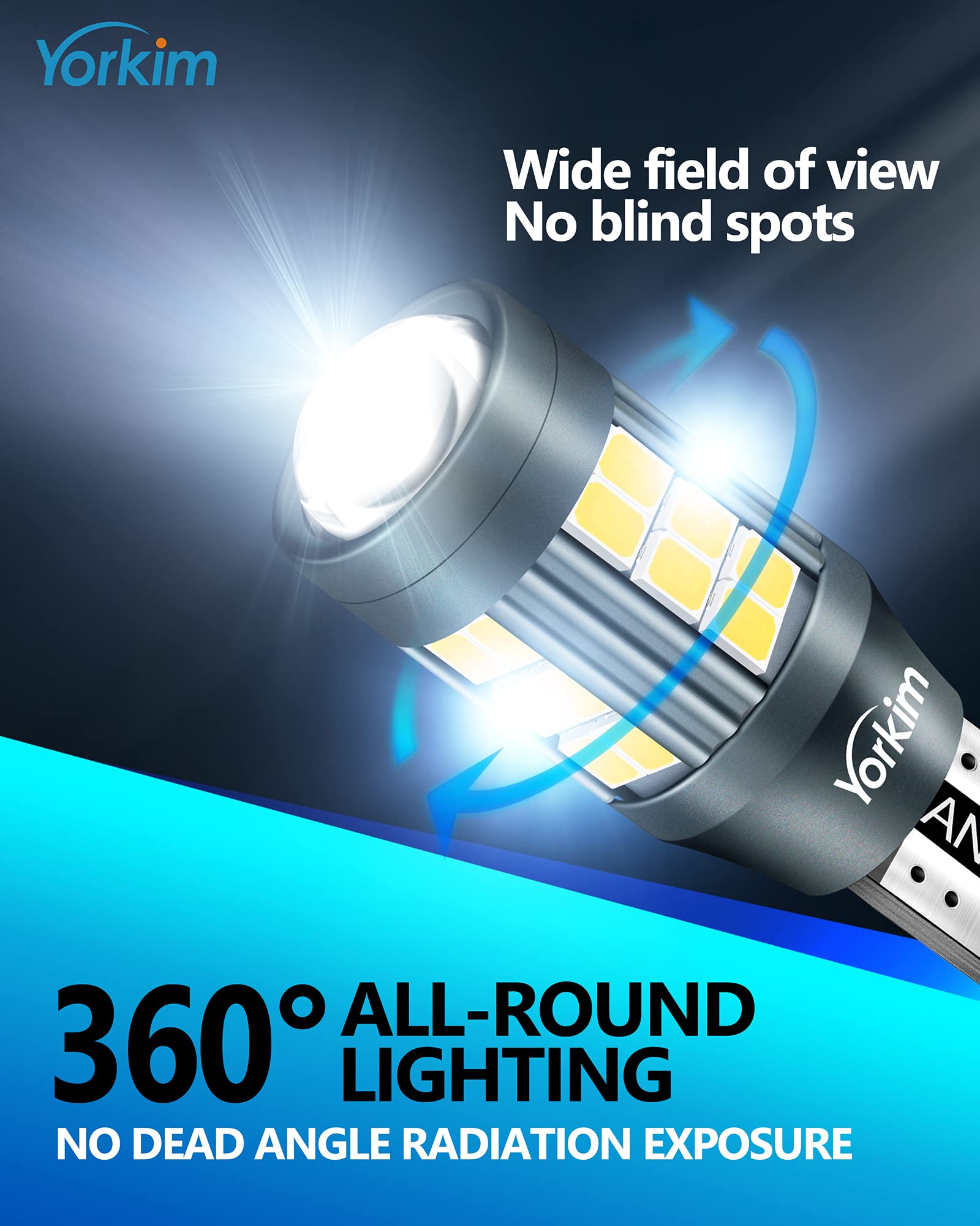Pack De 2 Bombillas LED 921 Blanco 6000K Sin Errores Para Marcha Atrás, ¡superbrillantes!