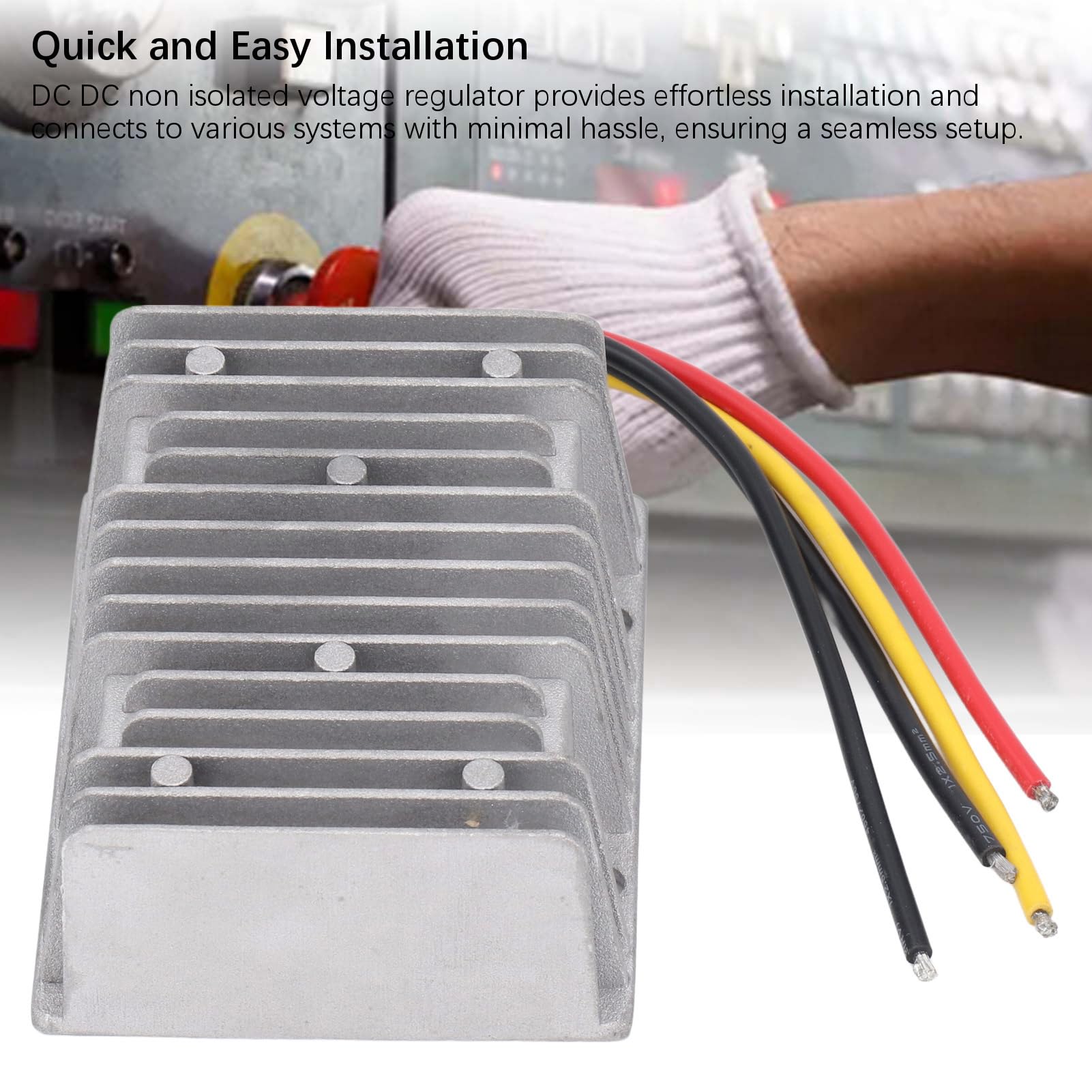 Yctze Reductor de Voltaje DC 19V 30A Módulo Impermeable
