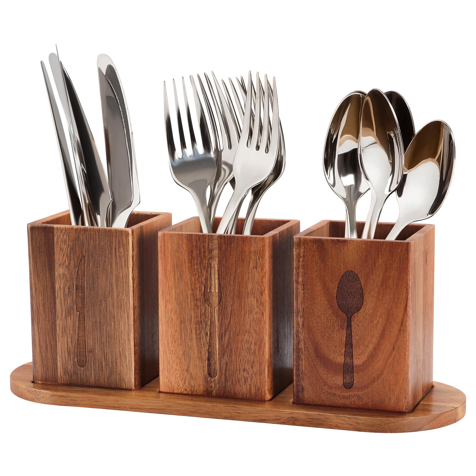 aufbewahrung für besteck Tefola Retro Besteckhalter aus Holz, 3 Besteckkästen mit Tablett, Besteckkorb, Organizer, Behälter Küchenutensilien, für Küchenmesser, Besteck, Holzlöffel, Kochlöffel, Esstisch und Party Küche, Haushalt & Wohnen Category:Kinder Jugend Fahrräder_Speziell für Kinder entwickelter  komfortabler  leichter Sattel Fietskleur:Baked Clay Matte Für einen einzigartigen Galano GA20 Jugendfahrrad 24