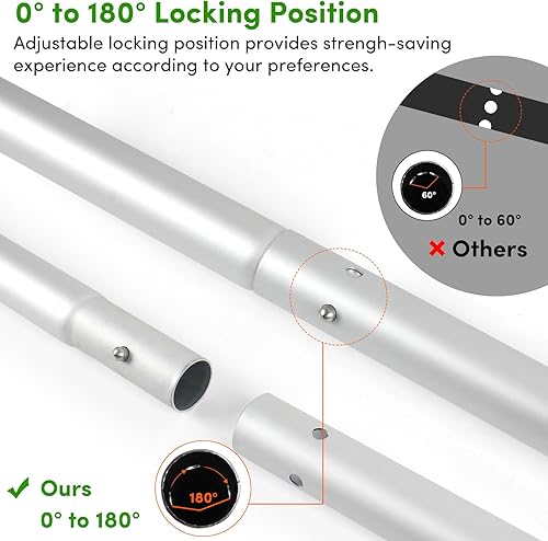 Miniatura 5 de Remo de kayak, 88 pulgadas, 4 piezas de remos para kayak, flotador de eje de aleación de aluminio resistente, ligero, desmontable, ajustable, para