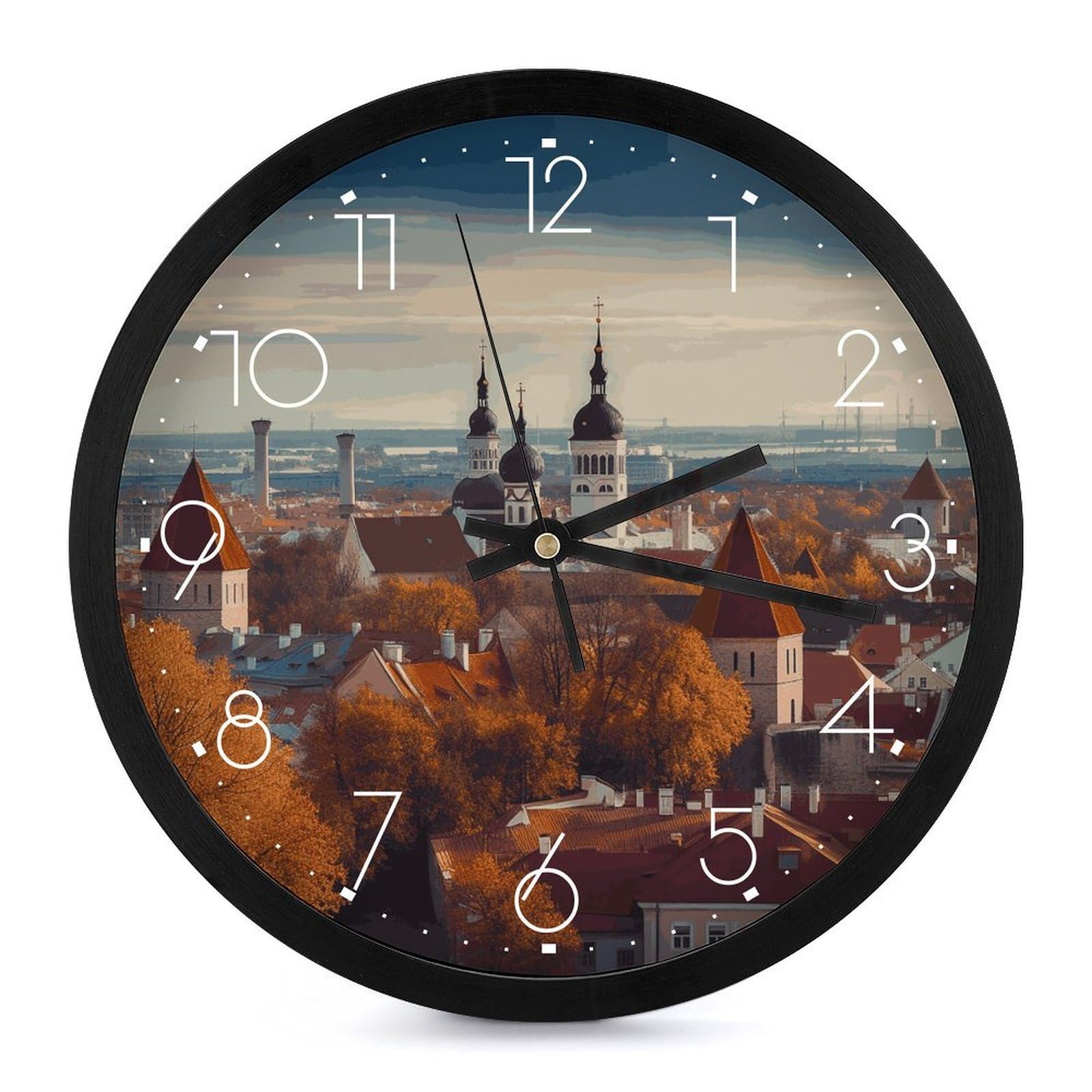 Facile à lire pour salon cette horloge murale Tallinn règle vos problèmes d'heure