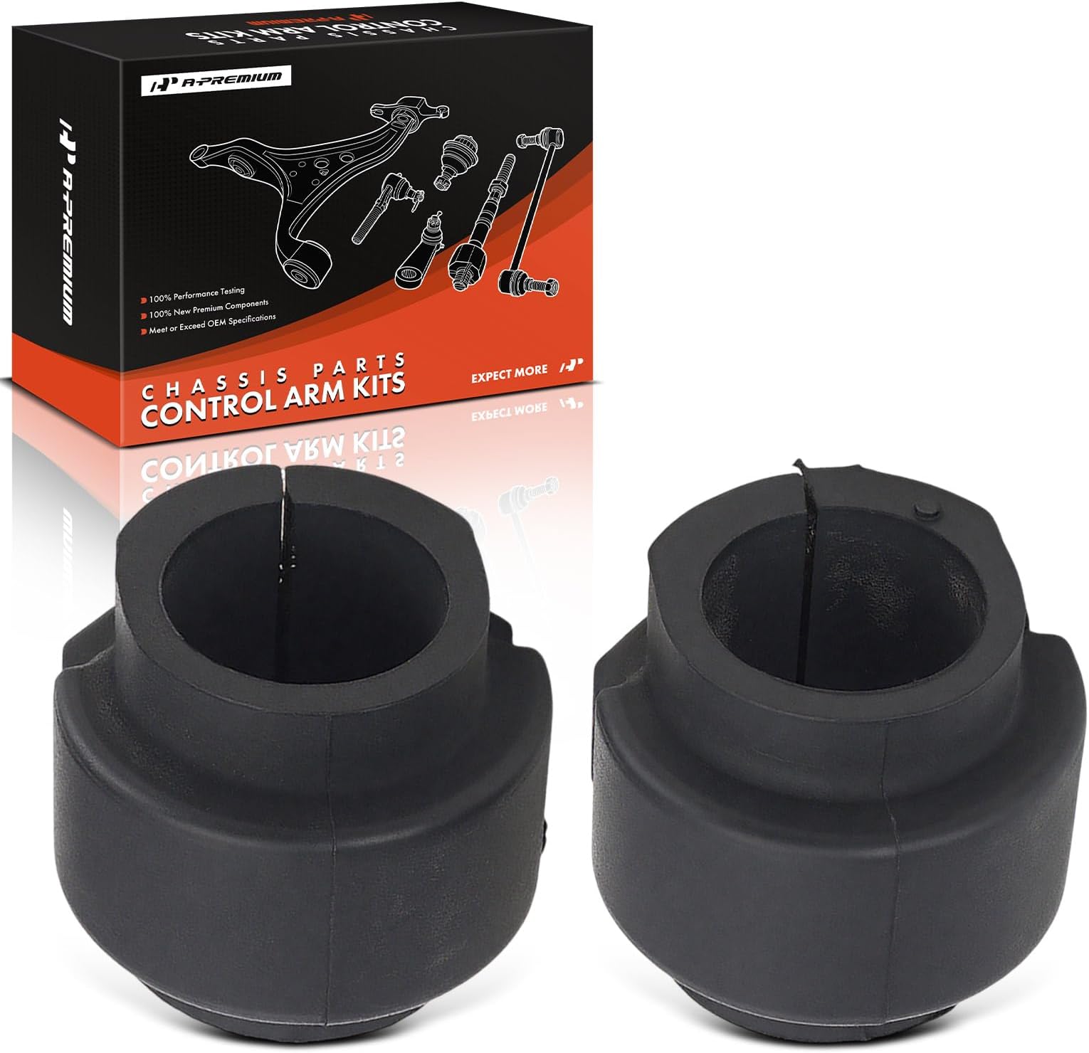 A-Premium 2 x Front Sway Bar Bushing Kit, Compatible with Audi A4/A4 Quattro 2002-2009, A6 2006-2011, A6 Quattro 2005-2011, A7 S7 Sportback 2021-2024, A8 Quattro, RS4, S4, S6, S8, R8 & Porsche Macan