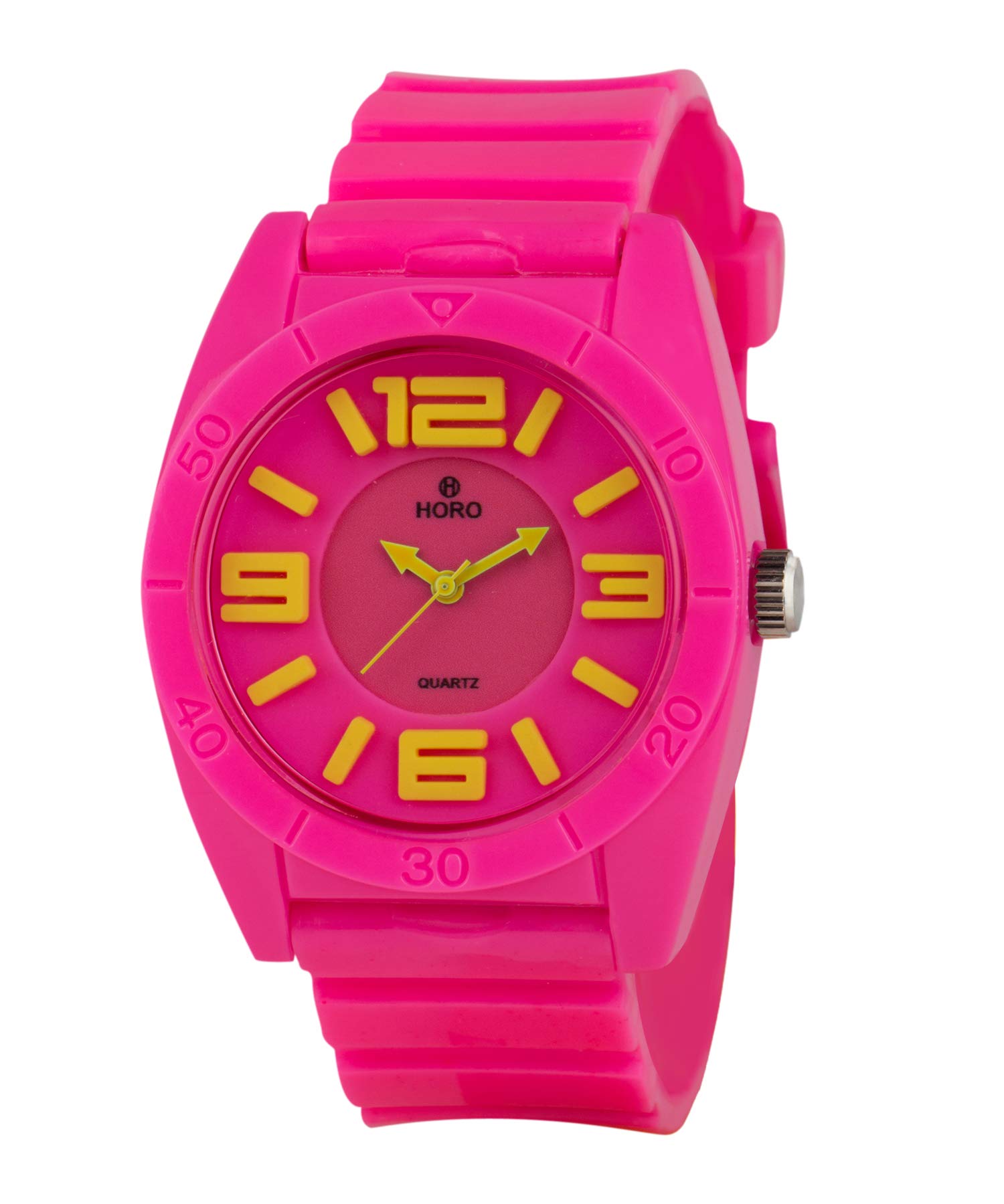 HORO (Imported Analog - Pink Dial Boys Watch- 33 x 30 mm (Quartz Movement - Pink Resin Case) (B01LARRCWA) Amazon Price History, Amazon Price Tracker