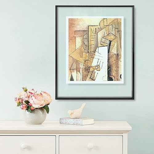 Miniatura 9 de Frametory, Marco de fotos flotante de 16 x 20 pulgadas, marco de fotos de metal, cristal real, para montaje en pared o mesa (negro, paquete de 2)