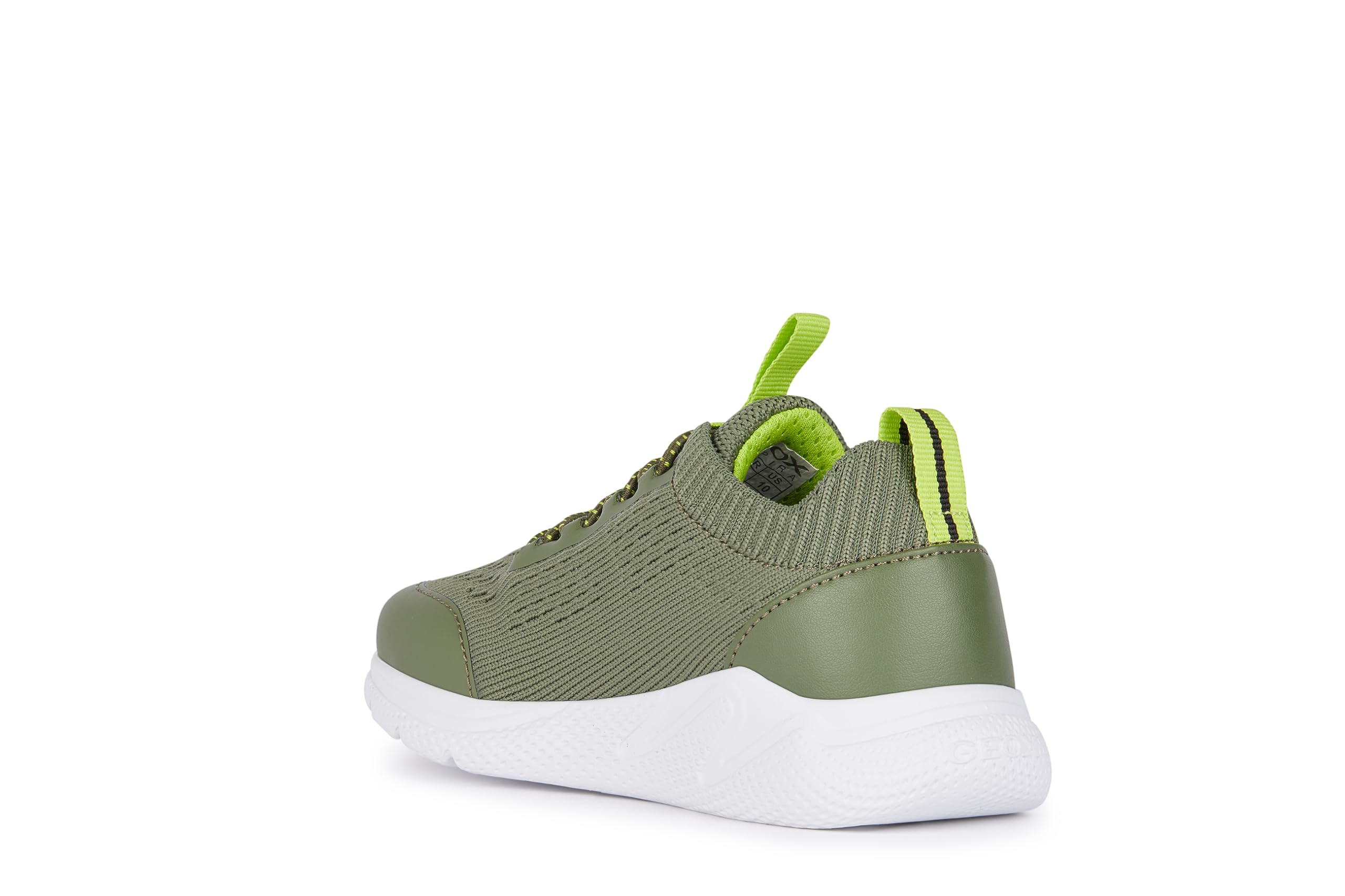 Geox J Sprintye Boy A Sneaker, Military Lime, 9 UK Child