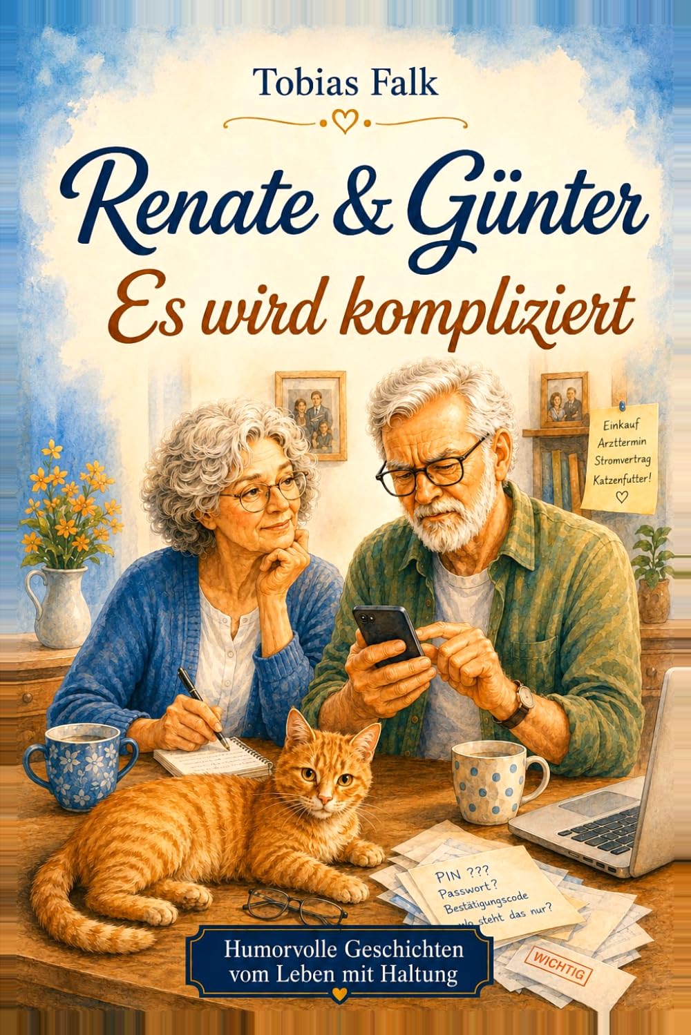 Renate & Günter - Es wird kompliziert: Humorvolle Geschichten über QR-Codes, Familienchats und andere Zumutungen des modernen Lebens (Renate & Günter – Humorvolle Geschichten vom Leben mit Haltung)