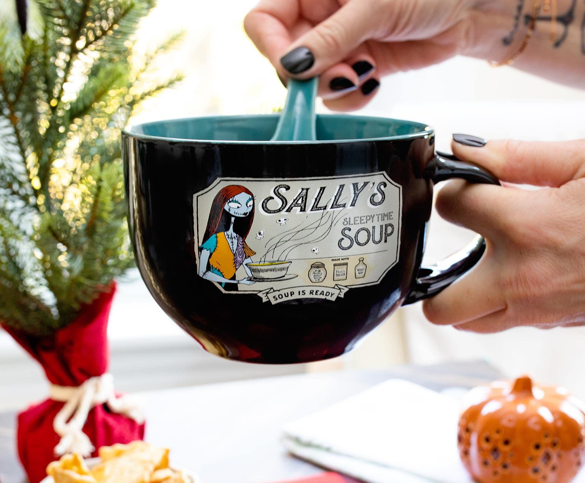 Tasse à soupe en céramique L'Étrange Noël de Monsieur Jack Disney The Sally's Sleepy Time | Bol pour crème glacée, céréales, boissons