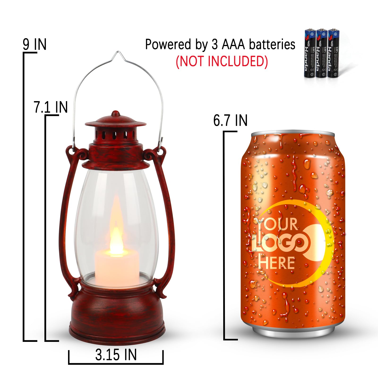 Latarnia w stylu vintage, 4-pak, migocząca latarnia LED, przenośna latarnia, do użytku wewnątrz i na zewnątrz, wiszące lampiony na ślub, dekoracja na Halloween, Boże Narodzenie, dom wiejski