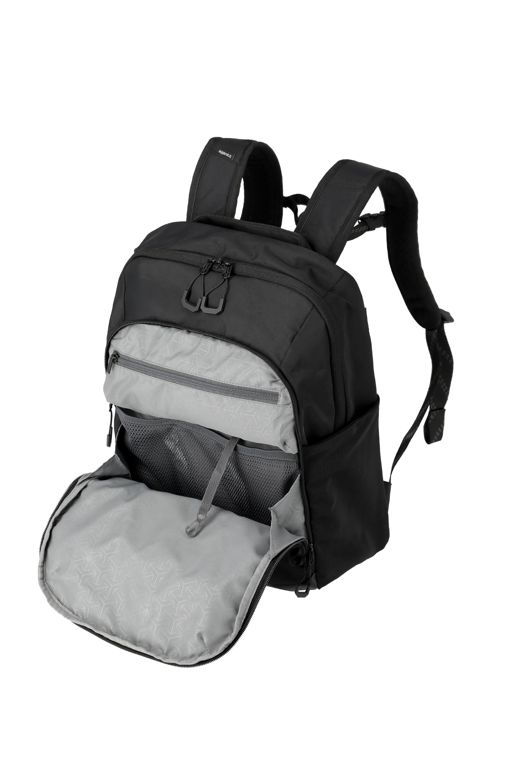 Travelite Rucksack VENTURE LINE Größe M, 22 Liter, Laptop bis 15,6 Zoll | Reiserucksack aus robustem Nylon mit Aufsteckfunktion, Handgepäck fürs Flugzeug, Daypack für Damen & Herren, Business & Uni