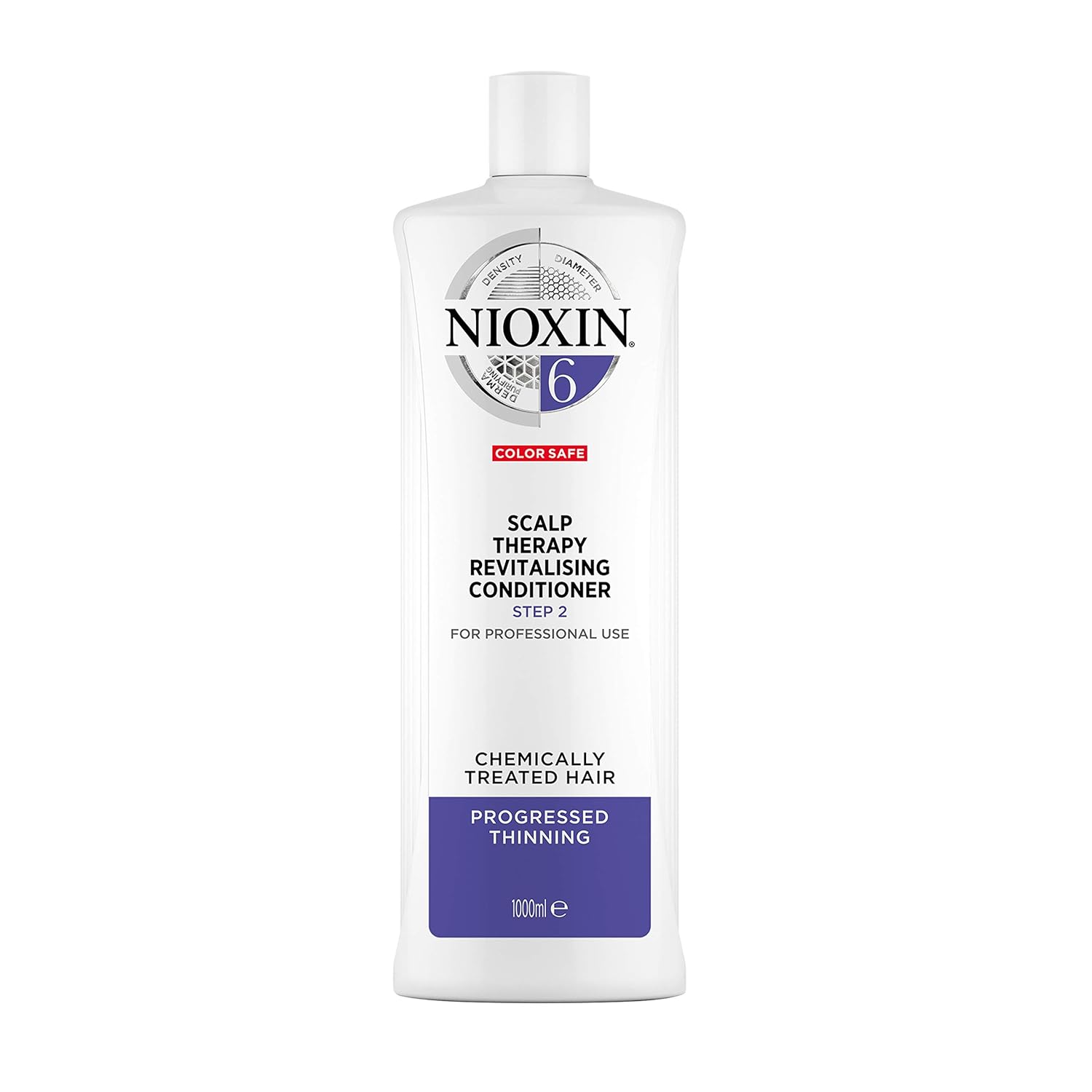 Nioxin Sistema 6, Cabello tratado con productos químicos muy debilitado, Champu+Acondionador+Tratamiento