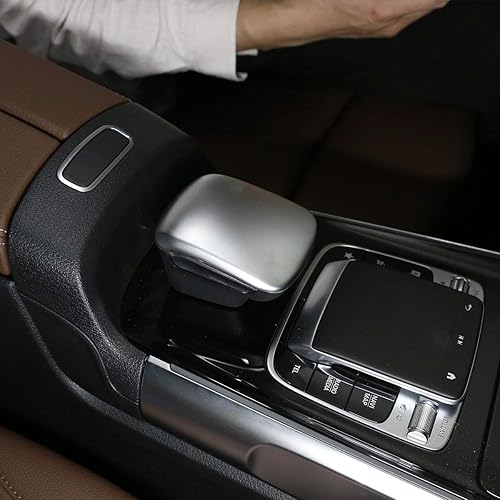 Miniatura 3 de YIWANG Cubierta de la cabeza de cambio de engranajes central de coche ABS cromado para Mercedes Benz B GLB Clase W247 X247 2019 2020 Accesorios de