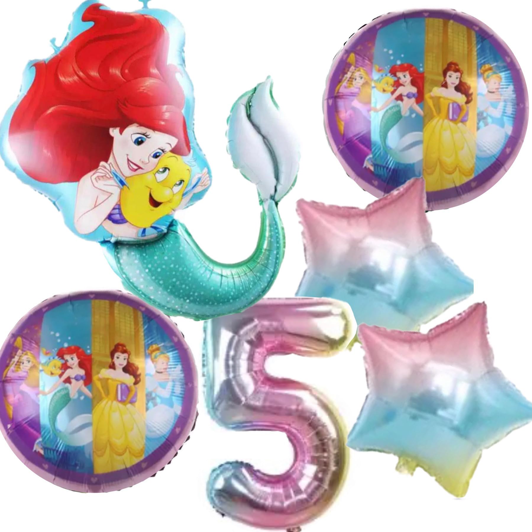 Amazon.co.jp: リトル マーメイド アリエル 5歳 お誕生日 バルーン 6 