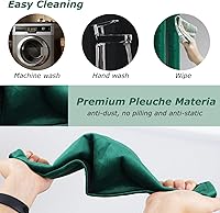 Vista 5 de 3 fundas para manijas de puerta de refrigerador, decoración de cocina, mantiene el electrodoméstico limpio, antiestáticas, para nevera, Verde