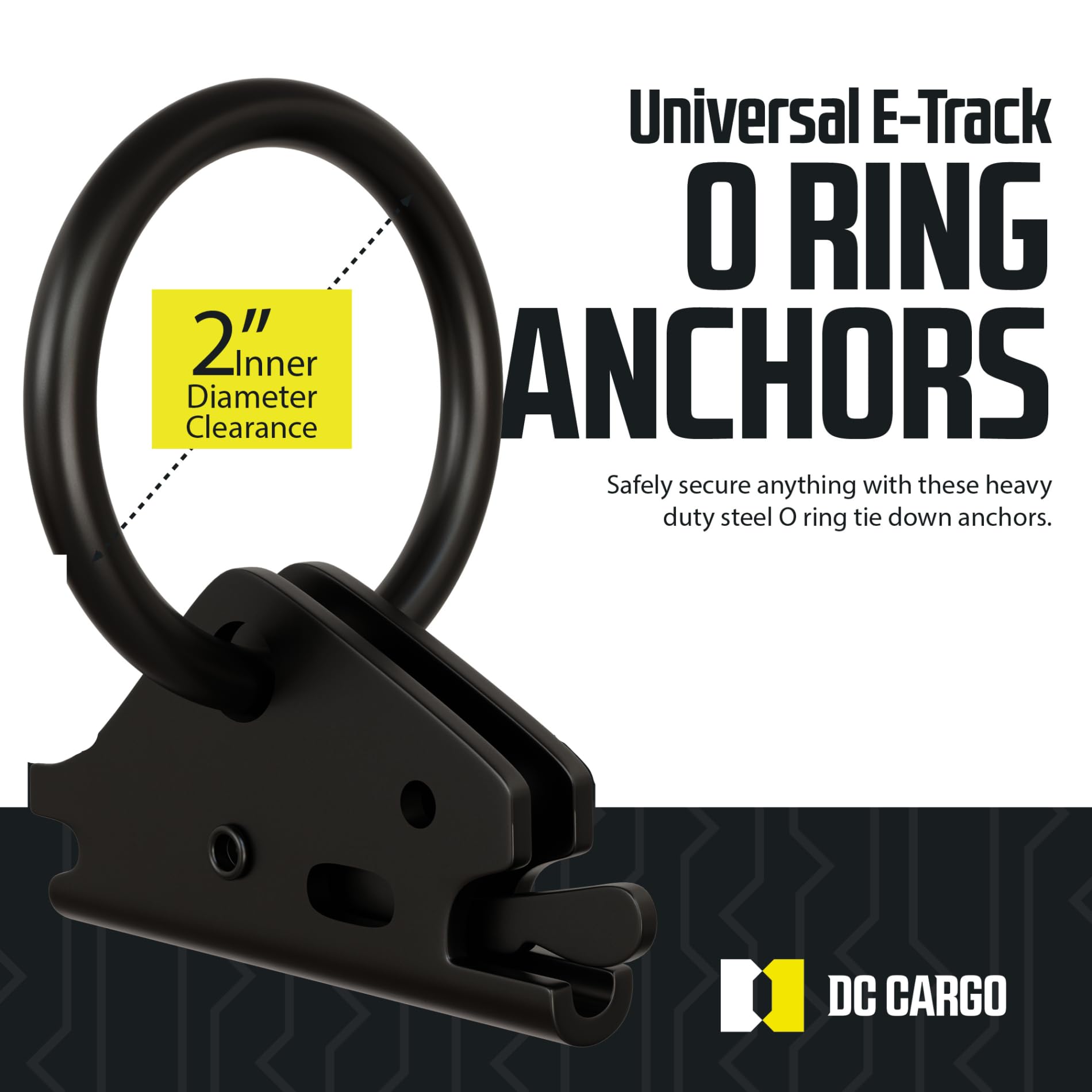 Kit Binario di Linea E-track di Fissaggio, Sistema Binario di Ancoraggio del Carico, Confezione da 4 Binari E-Track da 406,4 mm, Adatti per Garage, Motociclette, Furgoni e Rimorchi | IT