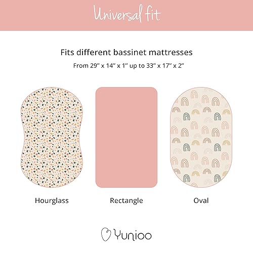 Miniatura 5 de Sábanas ajustadas de alta calidad para moisés, funda para cambiador y sábanas de cochecito, compatibles con 4moms Mamaroo, Chicco Lullago, Graco