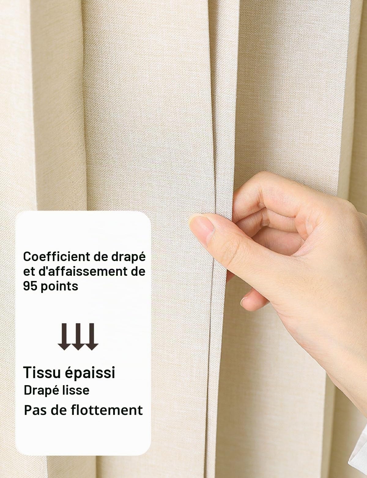 Rideau Accordéon Porte Entrée Interieur, Occultant Isolant Thermique Rideau de Porte Sans Percage avec Tringle Extensible/Bouton Magnétique Porte Accordeon pour Salon et Cuisine(B,Track W150cm/Curtain