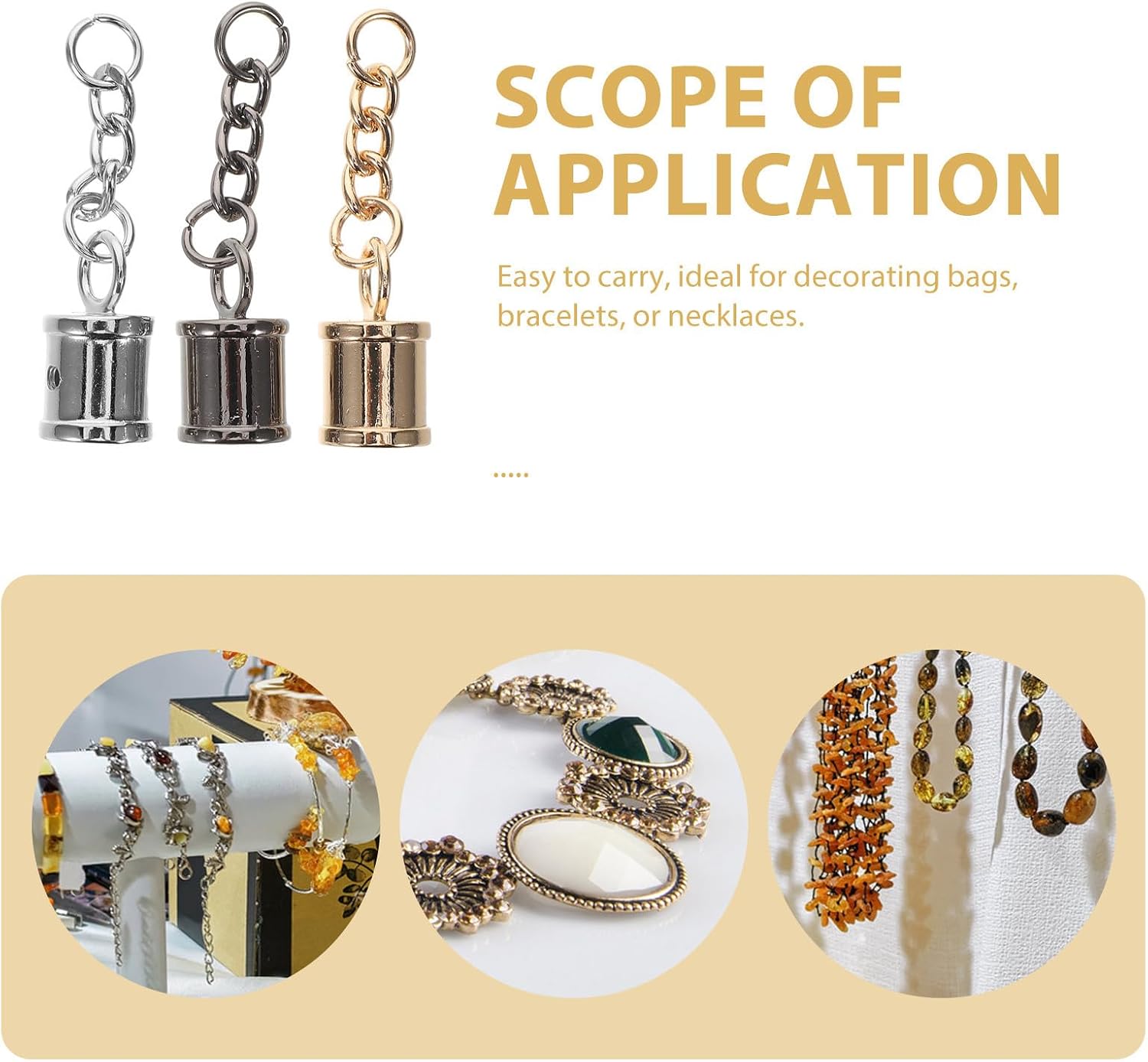 24pcs Metal Round Jewelry Tassel Caps for Handbags and Keychains