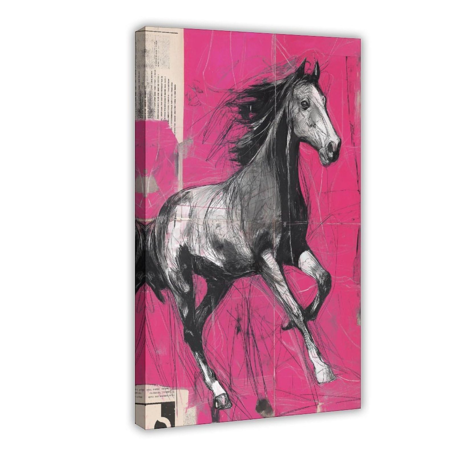 YWTJAX Modern Horse Poster Canvas Poster for Dorm Room Decor Gift