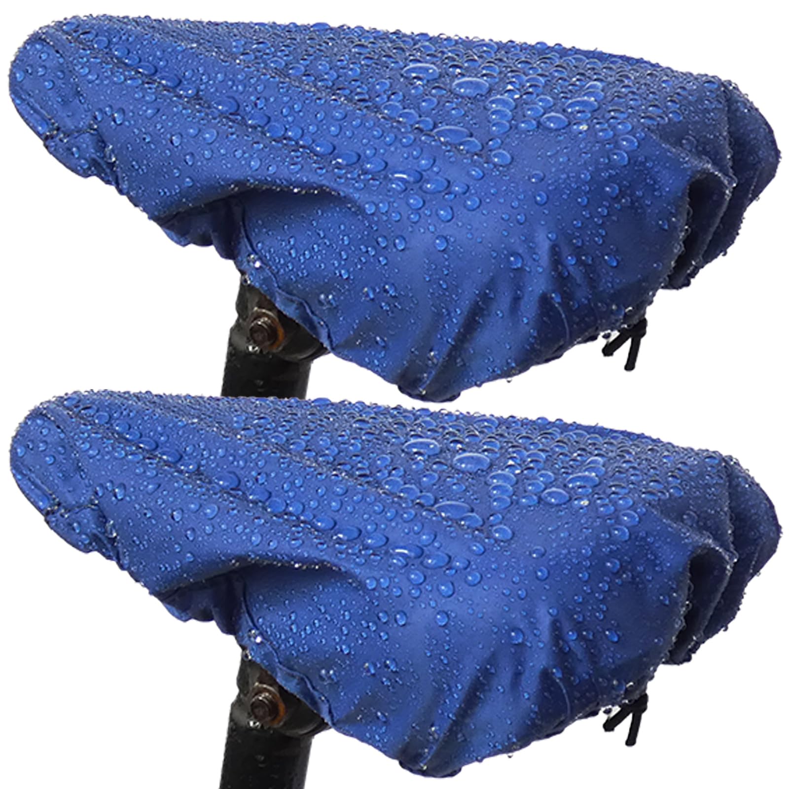 Waterproof Bicycle Seat Covers Dustproof Rainproof UV-Resistant and Windproof Easy to Install and Clean Reusable Suitable for Men’s and Women’s Mountain Bike and Narrow Seats(2pcs Blue)