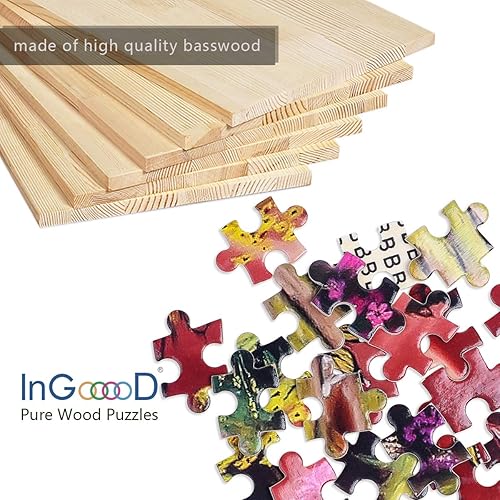 Miniatura 6 de Ingooood - Rompecabezas de 1000 piezas para adultos- Serie de fantasía - Magic House_IG-0585 Rompecabezas de madera de entretenimiento Juguetes