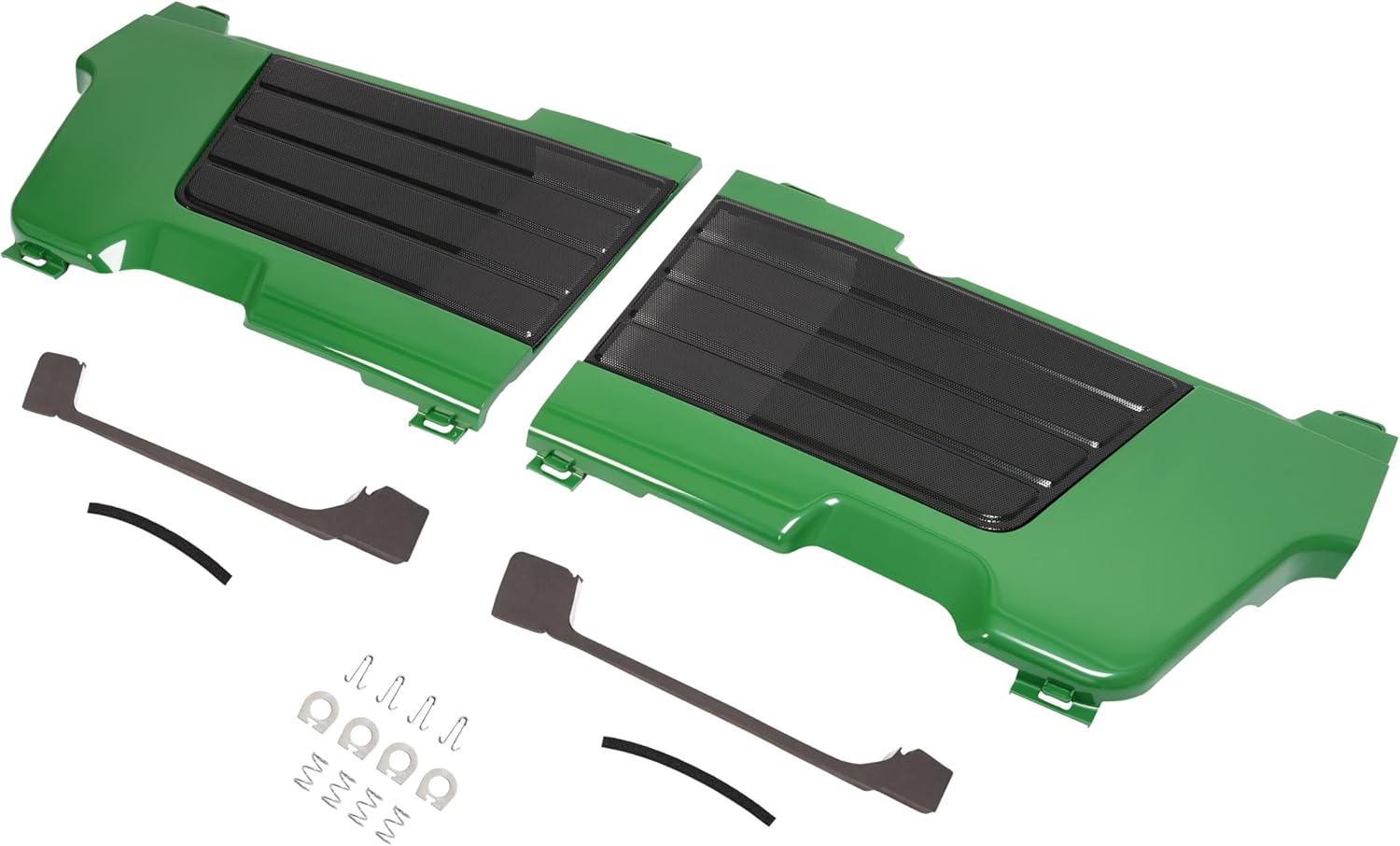 HECASA Tractor Side Panels and Grille Compatible with John Deere 4200 4300 4400 Replacement for LVU10564 LVU10565 w/Foam Panel Clip